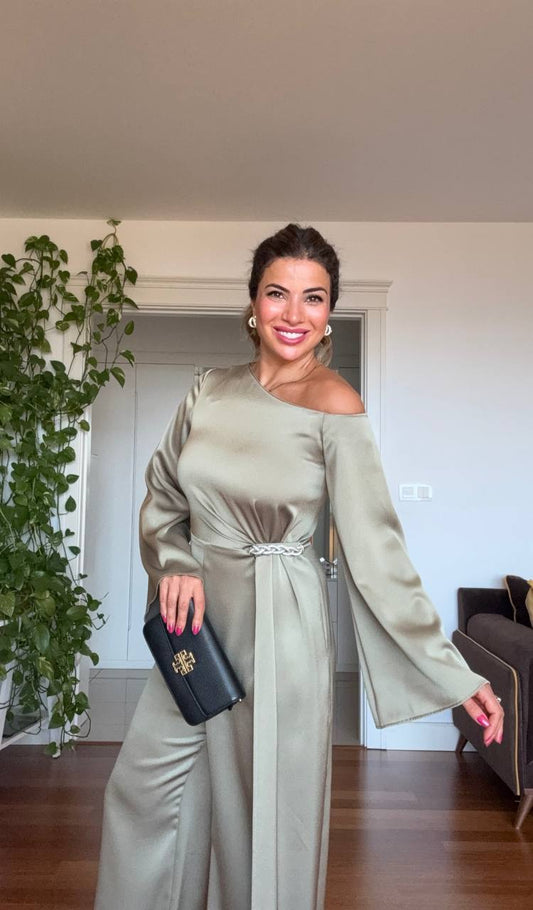 OMUZ DETAYLI TULUM - MİNT