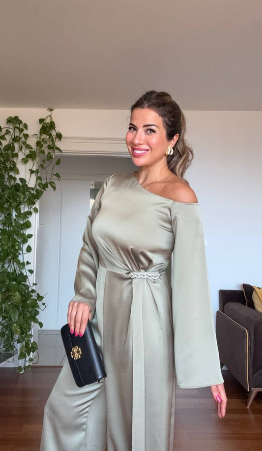 OMUZ DETAYLI TULUM - MİNT