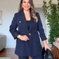 OVERSIZE BLAZER TAKIM -LACİVERT