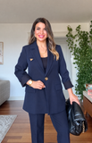OVERSIZE BLAZER TAKIM -LACİVERT