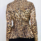 LEOPAR DESEN PUL PAYET PİLELİ TAKIM - SİYAH