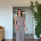 BEL TOKA DETAYLI SIRT PENCERELİ MAXİ BOY ABİYE ELBİSE