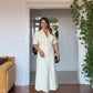KEMER DETAYLI DÜĞMELI MİDİ GÖMLEK ELBİSE - SARI