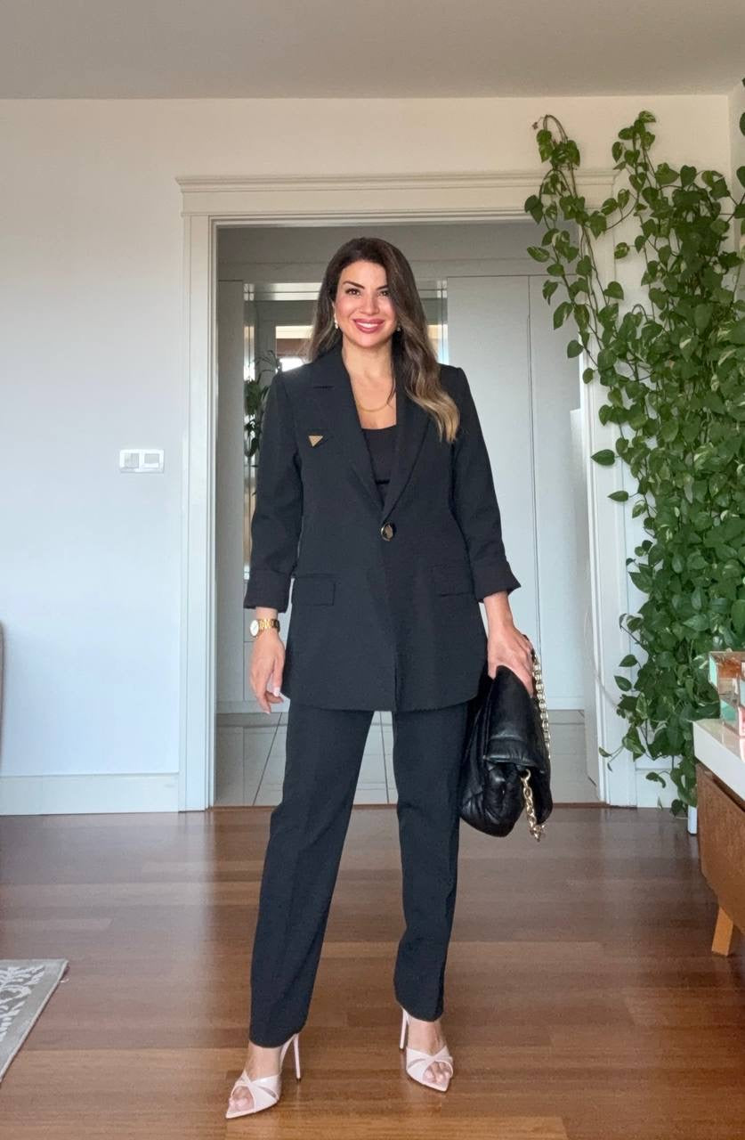 OVERSIZE BLAZER TAKIM - SİYAH