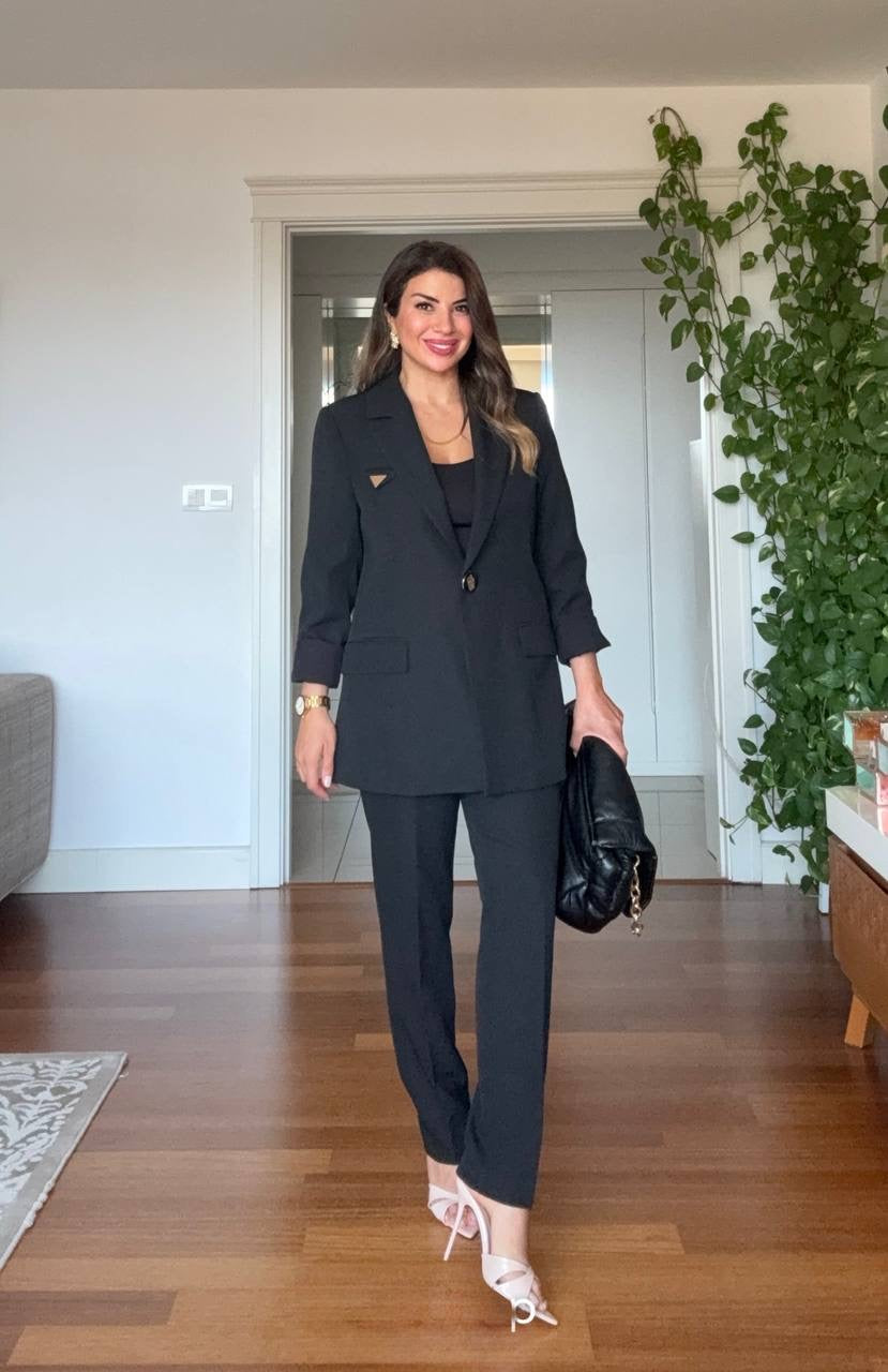 OVERSIZE BLAZER TAKIM - SİYAH