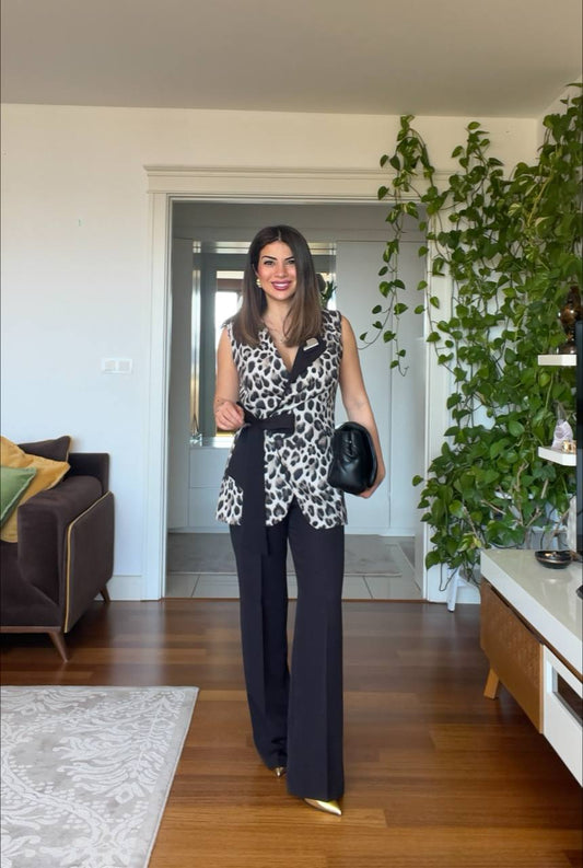 BEL BAĞLAMALI LEOPAR TAKIM