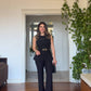OMUZ GOLD DÜĞME DETAYLI PEPLUM TAKIM – SİYAH