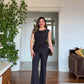 PEPLUM ÇİÇEK DETAYLI TAKIM – SİYAH