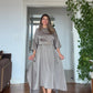 OVERSIZE KEMERLİ MİDİ ELBİSE - MİNT