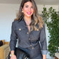GOLD DÜĞME DETAYLI JEAN TAKIM – LACİVERT