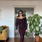 CARMEN YAKA ELBİSE - BORDO