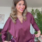 GOLD TOKA DETAYLI MİDİ ELBİSE - MÜRDÜM