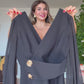 ELEGAN KRUVAZE YAKA TAKIM – SİYAH